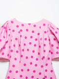 Women's Polka Dot Shirt with Ruff Sleeve New 2026 Spring Casual Button Sleeveless Women Tops Simple Lady Shirts & Blouses