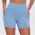 1PCS Women Shorts with Pockets Tummy Control Butt Lifting Cycling Tights Stretchy Slim Sports Shorts Summer Casual Wear