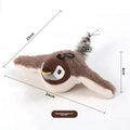 USB Rechargeable Electric Flapping Bird Cat Toy Touch Activated Squeaky Plush Toy With Catnip Interactive Play Toy For Pets