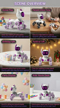 2026 RC Robot Dog Stunt Electronic Voice Command Touch Sensing Music Toy for Kids Boys Girls Children Gift Interactive Pet Robot