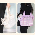 Puppy Dog Cat Bag Portable Pet Carrier Bag Breathable One-shoulder Bag Handbag Summer Travel Dog Outdoor Transport Basket Poodle