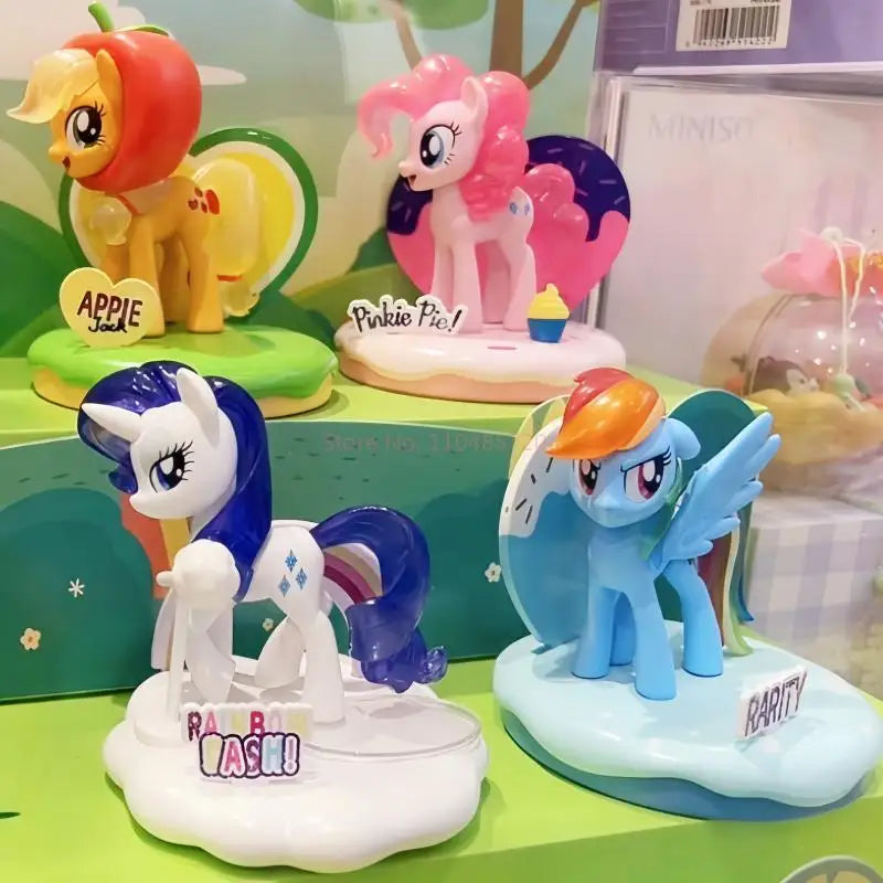 New Genuine My Little Pony Series Sweetheart Amusement Park Blind Box By Hand Doll Ornaments Desktop Ornament Halloween Gifts