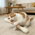 Large Size Cat Grinding Biting Stick Bite Resistant Durable Giant Cotton Swabs Cat Toys Cotton Swab Shaped Kitten Chew Sticks