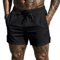 Men's new breathable mesh quick-drying sports shorts with a drawstring waistband, suitable for casual and fashionable sports wea