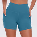1PCS Women Shorts with Pockets Tummy Control Butt Lifting Cycling Tights Stretchy Slim Sports Shorts Summer Casual Wear