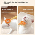 2 In 1 Retractable Cat Teaser Wand, Double-Sided Pet Massager Interactive Kitten Grooming Itch Relief Toy