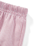 Casual Striped Shorts Women y2k Clothing Drawstring Elastic Waist Loose Fit Wide Leg Bottoms 2000s Aesthetic Streetwear