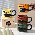 Stacking Cat Mug Coffee Tea Cup Cute Cartoon Design Stacking Creative Adorable Ceramic Fun Gift For Daily Household Use Mug