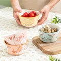 450ml cute cartoon animal head 4 pack household rice bowls high-value tableware rice bowl yogurt bowl ceramic bowl personal bowl
