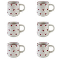 Heart-Shaped Ceramic Mug, Cute Little Heart Ceramic Mug, Coffee Cup, Drinking Cup, Suitable for Home Use, Afternoon Tea, Office Use, Latte Art in Coffee Shops, Souvenirs, Valentine's Day Gifts, Birthday Gifts