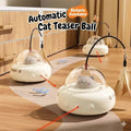 UFO Rotating Feather Cat Toy USB Charging Interactive Indoor Kitten Self Play Teaser