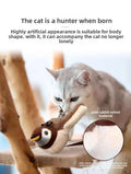 USB Rechargeable Electric Flapping Bird Cat Toy Touch Activated Squeaky Plush Toy With Catnip Interactive Play Toy For Pets