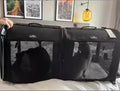 Wakytu two-in-one foldable cat center Transport box. Cat car transportation. Two cat and dog double pet transportation bags