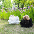 Summer Portable Breathable Pet Carrier Bag - Shoulder Handbag for Small Dogs and Cats Fashion Classic Black White Puppy Carriers