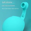 Dog Water Bottle with Removable Silicone Bowl,285ml Stainless Steel Construction, Leak-Proof for Outdoor Activities Like Walking