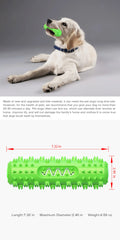Hot Selling Squeaky Dog Toy Molar Stick Teeth Cleaning Serrated Dog Toothbrush Food Leaking Pet Supplies
