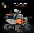 Digital display 5-in-1 transformable robot model assembly, remote control robot building blocks toy, children's toy gift