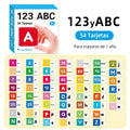 Different types of Spanish learning cards for children to improve their cognitive abilities  back to school