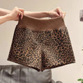 Printing Elastic Waist Leopard High Street Sports Pants Summer Thin Loose All-match Casual Shorts Fashion Trend Women Clothing