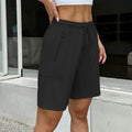 Women's Hiking Cargo Shorts with Zip Pockets Adjustable Drawstring Lightweight Summer Shorts for Travel Golf Camping Casual Wear
