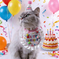 1 Pc Pet Birthday Hat Bib Set Cute Pet Party Costume For Small Medium Large Dogs Cats Pet Birthday Photo Prop