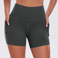 1PCS Women Shorts with Pockets Tummy Control Butt Lifting Cycling Tights Stretchy Slim Sports Shorts Summer Casual Wear