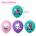 Gabby Dollhouse Birthday Party Supplies Plates Cups Tablecloth Napkins Gabby Cat Birthday Decoration Supply Kit Kids Party Favor