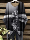 Cute Cat Pattern T Shirt for Women Animal 3D Printed Short Sleeves Summer Fashion Crew Neck Tops Girl Tees Streetwear T-Shirts