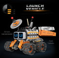 Digital display 5-in-1 transformable robot model assembly, remote control robot building blocks toy, children's toy gift