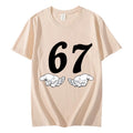 Six Seven 6 7 Meme Funny Hands T-shirt High Street Trend Fashion Short Sleeve T-shirts Men Women Clothing Casual Cotton T Shirts