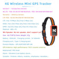 Mini 4G Pet GPS Tracker Collar Lightweight Anti-Lost Alarm Geo-Fence for Dogs Cats
