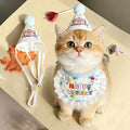 1 Pc Pet Birthday Hat Bib Set Cute Pet Party Costume For Small Medium Large Dogs Cats Pet Birthday Photo Prop