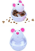 Slow Feeder Cat Toy Mouse Tumbler Treat Dispenser for Cats Small Dogs Interactive Pet Puzzle Toy Leak Food Ball IQ Training
