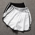 Women Striped Casual Shorts Korean Harajuku Loose All Match Sports Shorts Summer Fashion Simple Yoga Thin Mini Shorts Female
