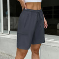 Women's Hiking Cargo Shorts with Zip Pockets Adjustable Drawstring Lightweight Summer Shorts for Travel Golf Camping Casual Wear