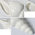 1Pc Amagogo Modern White Ceramic Sea Shell Conch Flower Vase Wall Hanging Home Decor