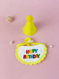 Cat Dog Birthday Bib and Party Hat Teddy Saliva Towel Mini Doggy Bandana Scarf Pet Birthday Dress Up Supplies