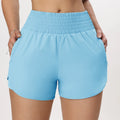 Women High Waisted Athletic Shorts Running Shorts with Zipper Pockets Elastic Workout Shorts for Yoga Breathable Sports Shorts