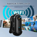 4K HD Mini Pet Collar Camera Wide Angle Lens 1080P FHD Portable Dog Cat Neck Camera Vlog Sport Action Body  WiFi Video Recording