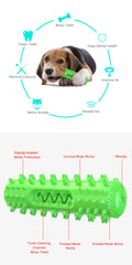 Hot Selling Squeaky Dog Toy Molar Stick Teeth Cleaning Serrated Dog Toothbrush Food Leaking Pet Supplies
