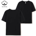 20 Colors Solid Color Summer Soft 100% Cotton Womens T-Shirts Y2K Loose Clothes Fashion Tee Tops Street Multicolor Short Sleeve
