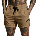 Men's new breathable mesh quick-drying sports shorts with a drawstring waistband, suitable for casual and fashionable sports wea