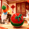 Roly-Poly Toy Tumbler Cat Toys Catnip Feather Teaser Wand Rotating Turntable Interactive Kitten Chew Toy Pet Supplies