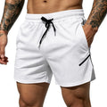 Men's new breathable mesh quick-drying sports shorts with a drawstring waistband, suitable for casual and fashionable sports wea