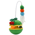 Roly-Poly Toy Tumbler Cat Toys Catnip Feather Teaser Wand Rotating Turntable Interactive Kitten Chew Toy Pet Supplies