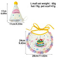 1 Pc Cute Pet Birthday Cake Bib Washable Cat & Dog Bib Birthday Party Decoration Photo Decoration
