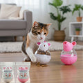 Slow Feeder Cat Toy Mouse Tumbler Treat Dispenser for Cats Small Dogs Interactive Pet Puzzle Toy Leak Food Ball IQ Training