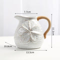 Contrast color with handle ceramic vase American country retro home desktop hydroponic flower decoration