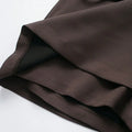 Women's Solid Color Skort with Belt Side Zipper Casual Shorts Skirts Fashionable And Stylish Women's Clothing