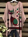 Cute Cat Pattern T Shirt for Women Animal 3D Printed Short Sleeves Summer Fashion Crew Neck Tops Girl Tees Streetwear T-Shirts
